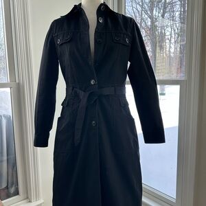 GAP Women's Vintage Black Trench Coat